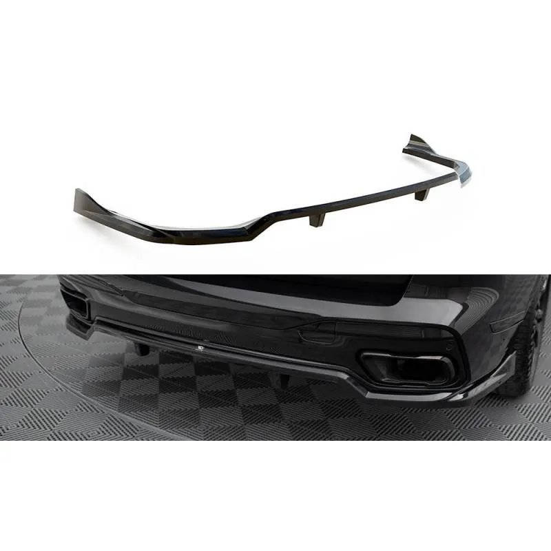 Maxton - Arriere Splitter (avec une barre verticale) BMW X7 M-Pack G07 Facelift