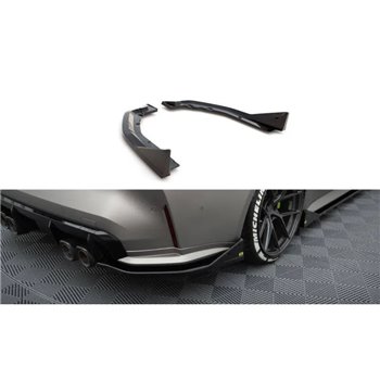 Maxton - Lames De Pare-Chocs Arrière Latérales V.3 CSL Look BMW M4 G82 / G82 Facelift