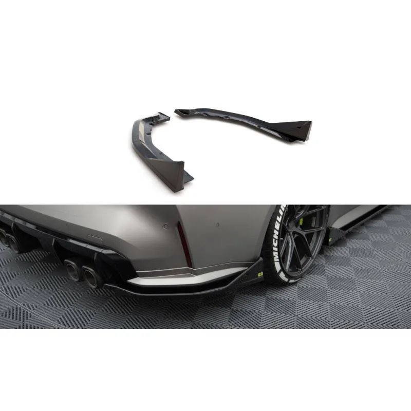 Maxton - Lames De Pare-Chocs Arrière Latérales V.3 CSL Look BMW M4 G82 / G82 Facelift