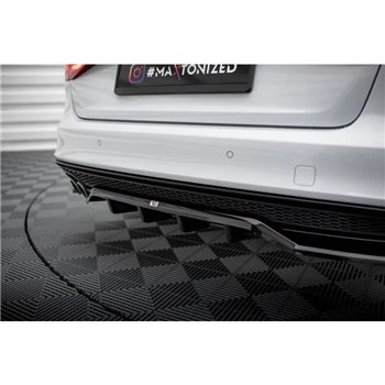 Maxton - Arriere Lame (avec une barre verticale) Audi A4 Competition B8 Facelift 