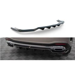 Maxton - Arriere Splitter (avec une barre verticale) Mercedes-Benz GLE SUV AMG-Line W167 / W167 Facelift