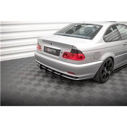 Maxton - Street Pro Central Diffuseur Arriere BMW 3 Coupe E46 Noir