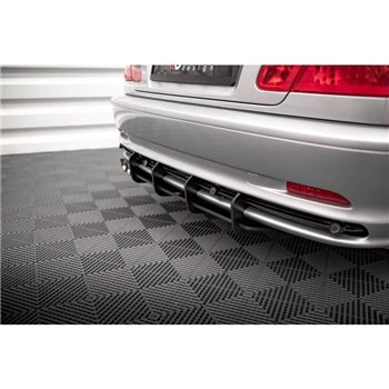 Maxton - Street Pro Central Diffuseur Arriere BMW 3 Coupe E46 Noir