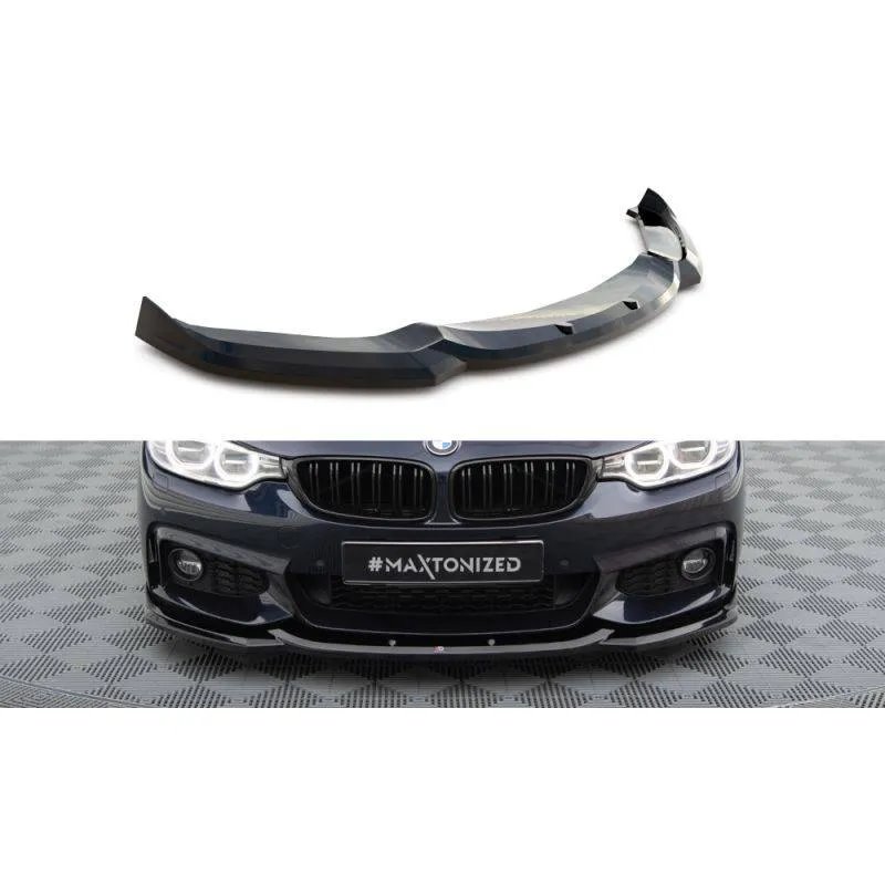 Maxton - Lame Du Pare-Chocs Avant V.6 BMW 4 Coupe / Gran Coupe / Cabrio M-Pack F32 / F36 / F33