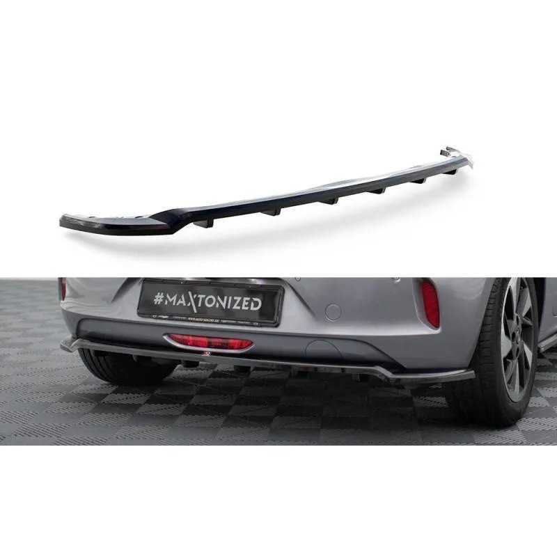 Maxton - Arriere Splitter (avec une barre verticale) Opel Corsa - e F ( Mk6)
