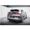 Maxton - Rajout Du Pare-Chocs Arriere V.3 + Faux Pot D'échappement Cupra Formentor Mk1 Facelift Noir Brillant \ Noir