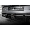 Maxton - Rajout Du Pare-Chocs Arriere V.3 + Faux Pot D'échappement Cupra Formentor Mk1 Facelift Noir Brillant \ Noir