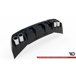 Maxton - Rajout Du Pare-Chocs Arriere V.3 + Faux Pot D'échappement Cupra Formentor Mk1 Facelift Noir Brillant \ Noir