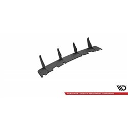 Maxton - Street Pro Central Diffuseur Arriere Ford Mondeo Sport Mk5 Facelift / Fusion Sport Mk2 Facelift Noir-Rouge
