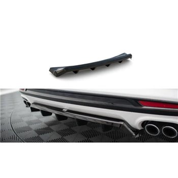 Maxton - Arriere Splitter (avec une barre verticale) Ford Mondeo Sport Mk5 Facelift / Fusion Sport Mk2 Facelift