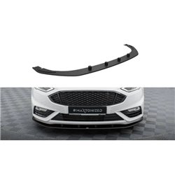 Maxton - Street Pro Lame Du Pare-Chocs Avant Ford Mondeo Sport Mk5 Facelift / Fusion Sport Mk2 Facelift Noir-Rouge