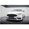 Maxton - Street Pro Lame Du Pare-Chocs Avant Ford Mondeo Sport Mk5 Facelift / Fusion Sport Mk2 Facelift Noir-Rouge