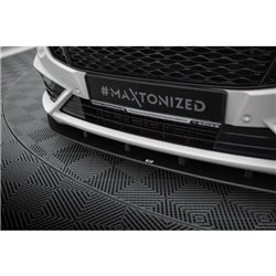 Maxton - Street Pro Lame Du Pare-Chocs Avant Ford Mondeo Sport Mk5 Facelift / Fusion Sport Mk2 Facelift Noir-Rouge