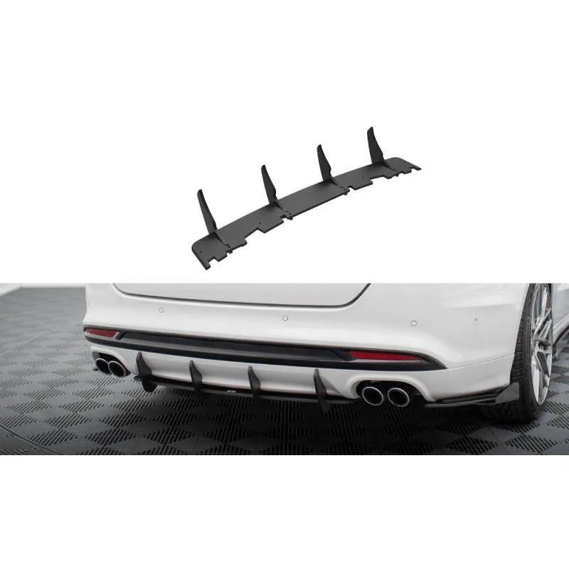 Maxton - Street Pro Central Diffuseur Arriere Ford Mondeo Sport Mk5 Facelift / Fusion Sport Mk2 Facelift Noir