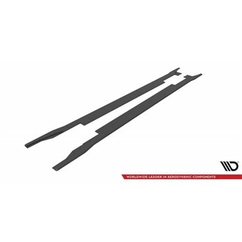 Maxton - Street Pro Rajouts Des Bas De Caisse Ford Mondeo Sport Mk5 Facelift / Fusion Sport Mk2 Facelift Noir-Rouge