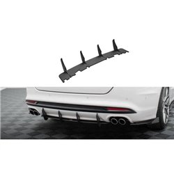 Maxton - Street Pro Central Diffuseur Arriere Ford Mondeo Sport Mk5 Facelift / Fusion Sport Mk2 Facelift Rouge