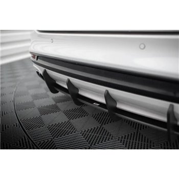 Maxton - Street Pro Central Diffuseur Arriere Ford Mondeo Sport Mk5 Facelift / Fusion Sport Mk2 Facelift Rouge