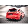 Maxton - Street Pro Central Diffuseur Arriere Ford Focus Estate ST Mk4 Noir-Rouge