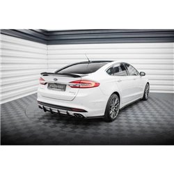 Maxton - Street Pro Lame Du Pare Chocs Arriere Ford Mondeo Sport Mk5 Facelift / Fusion Sport Mk2 Facelift Noir-Rouge