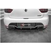 Maxton - Street Pro Central Diffuseur Arriere Renault Clio RS Mk4 Noir-Rouge