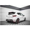 Maxton - Street Pro Central Diffuseur Arriere Renault Clio RS Mk4 Noir-Rouge