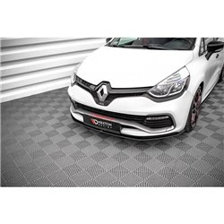 Maxton - Street Pro Lame Du Pare-Chocs Avant Renault Clio RS Mk4 Noir-Rouge