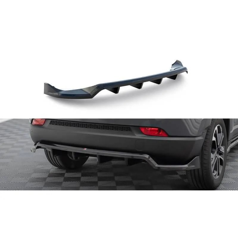 Maxton - Arriere Splitter (avec une barre verticale) Jeep Compass Limited Mk2 Facelift
