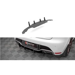 Maxton - Street Pro Central Diffuseur Arriere Renault Clio RS Mk4 Rouge