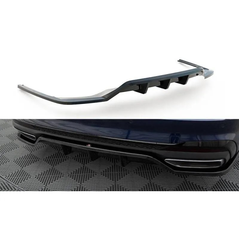 Maxton - Arriere Splitter (avec une barre verticale) V.2 Audi A4 S-Line B9 Facelift