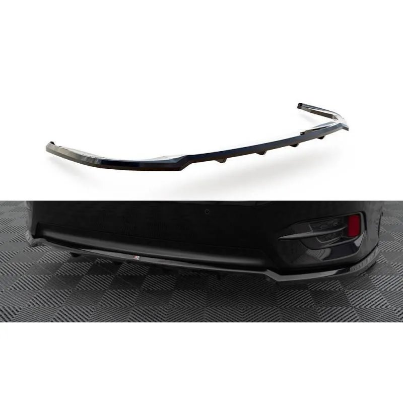 Maxton - Arriere Splitter (avec une barre verticale) Honda Civic Mk10