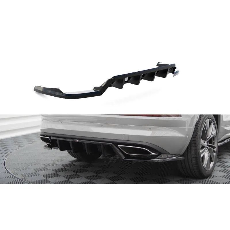 Maxton - Arriere Splitter (avec une barre verticale) Skoda Kodiaq RS Mk1 / Mk1 Facelift