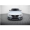 Maxton - Street Pro Lame Du Pare-Chocs Avant BMW 4 Coupe / Gran Coupe / Cabrio M-Pack F32 / F36 / F33 Noir + Rabats Brillant 