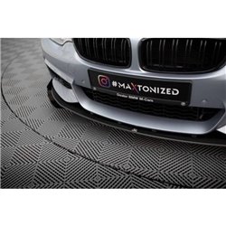 Maxton - Street Pro Lame Du Pare-Chocs Avant BMW 4 Coupe / Gran Coupe / Cabrio M-Pack F32 / F36 / F33 Noir + Rabats Brillant 