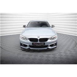 Maxton - Street Pro Lame Du Pare-Chocs Avant BMW 4 Coupe / Gran Coupe / Cabrio M-Pack F32 / F36 / F33 Noir-Rouge