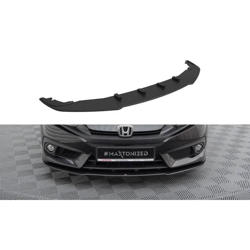Maxton - Street Pro Lame Du Pare-Chocs Avant Honda Civic Sedan Mk10 Noir
