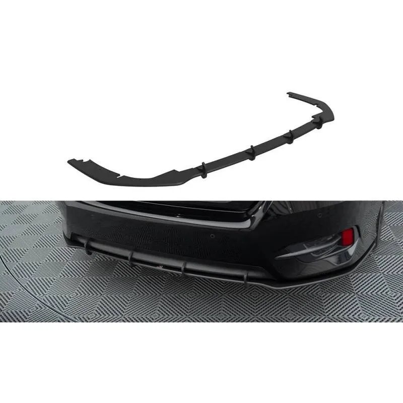 Maxton - Street Pro Central Diffuseur Arriere Honda Civic Mk10 Noir-Rouge