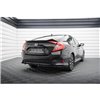 Maxton - Street Pro Central Diffuseur Arriere Honda Civic Mk10 Noir-Rouge