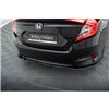 Maxton - Street Pro Central Diffuseur Arriere Honda Civic Mk10 Noir-Rouge