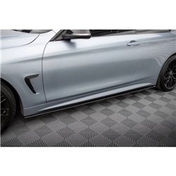 Maxton - Street Pro Rajouts Des Bas De Caisse BMW 4 Coupe / Gran Coupe / Cabrio M-Pack F32 / F36 / F33 Noir-Rouge
