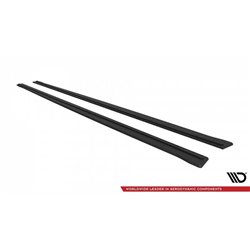 Maxton - Street Pro Rajouts Des Bas De Caisse BMW 4 Coupe / Gran Coupe / Cabrio M-Pack F32 / F36 / F33 Noir-Rouge
