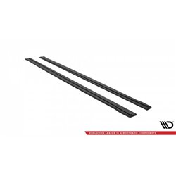 Maxton - Street Pro Rajouts Des Bas De Caisse BMW 4 Coupe / Gran Coupe / Cabrio M-Pack F32 / F36 / F33 Noir-Rouge