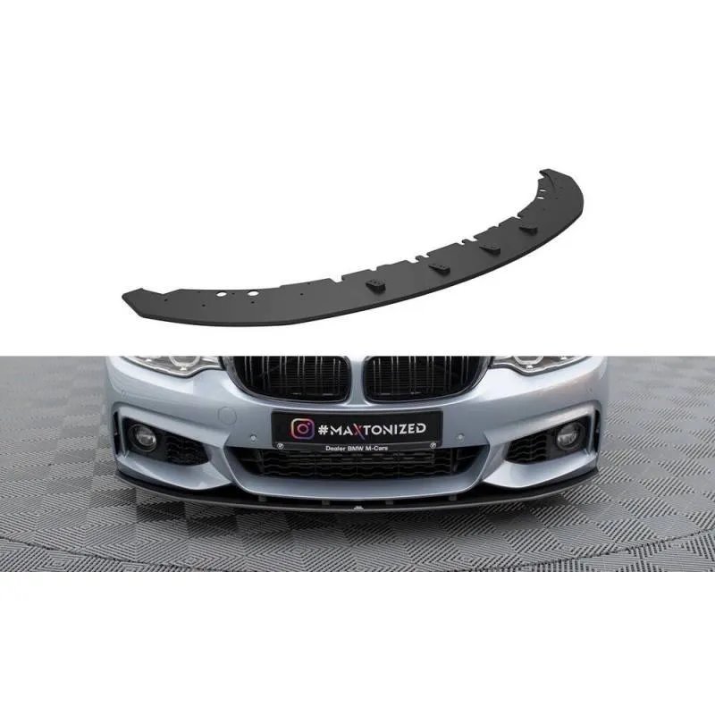 Maxton - Street Pro Lame Du Pare-Chocs Avant BMW 4 Coupe / Gran Coupe / Cabrio M-Pack F32 / F36 / F33 Noir