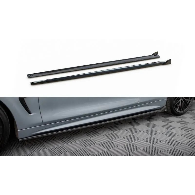 Maxton - Rajouts Des Bas De Caisse V.2 BMW 4 Coupe / Gran Coupe / Cabrio M-Pack F32 / F36 / F33
