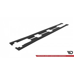 Maxton - Street Pro Rajouts Des Bas De Caisse Honda Civic Mk10 Noir-Rouge