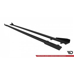 Maxton - Street Pro Rajouts Des Bas De Caisse BMW 4 Coupe / Gran Coupe / Cabrio M-Pack F32 / F36 / F33 Noir-Rouge + Rabats Brill