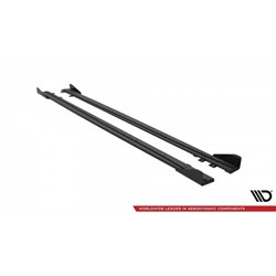 Maxton - Street Pro Rajouts Des Bas De Caisse BMW 4 Coupe / Gran Coupe / Cabrio M-Pack F32 / F36 / F33 Noir-Rouge + Rabats Brill