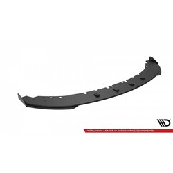 Maxton - Street Pro Lame Du Pare-Chocs Avant BMW 4 Coupe / Gran Coupe / Cabrio M-Pack F32 / F36 / F33 Noir-Rouge + Rabats Brilla