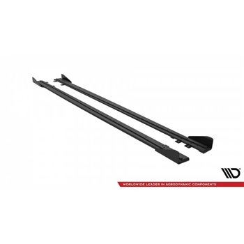 Maxton - Street Pro Rajouts Des Bas De Caisse BMW 4 Coupe / Gran Coupe / Cabrio M-Pack F32 / F36 / F33 Noir + Rabats Brillant 