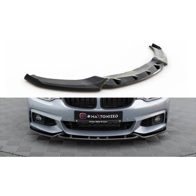 Maxton - Lame Du Pare-Chocs Avant V.3 BMW 4 Coupe / Gran Coupe / Cabrio M-Pack F32 / F36 / F33