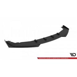 Maxton - Street Pro Lame Du Pare-Chocs Avant Honda Civic Sedan Mk10 Noir-Rouge + Rabats Brillant